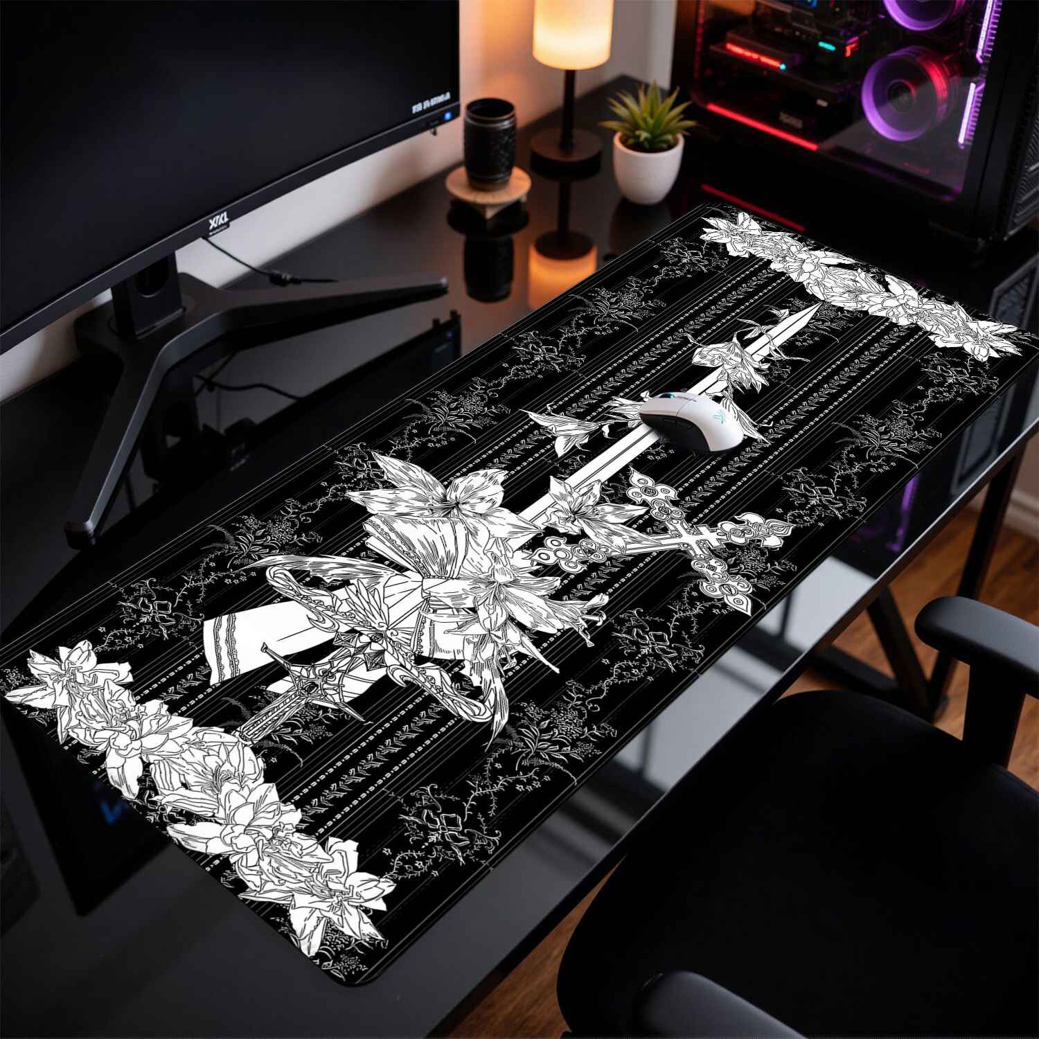 Divine Realm Gothic Building M - Desk Setup Dark recension och pris