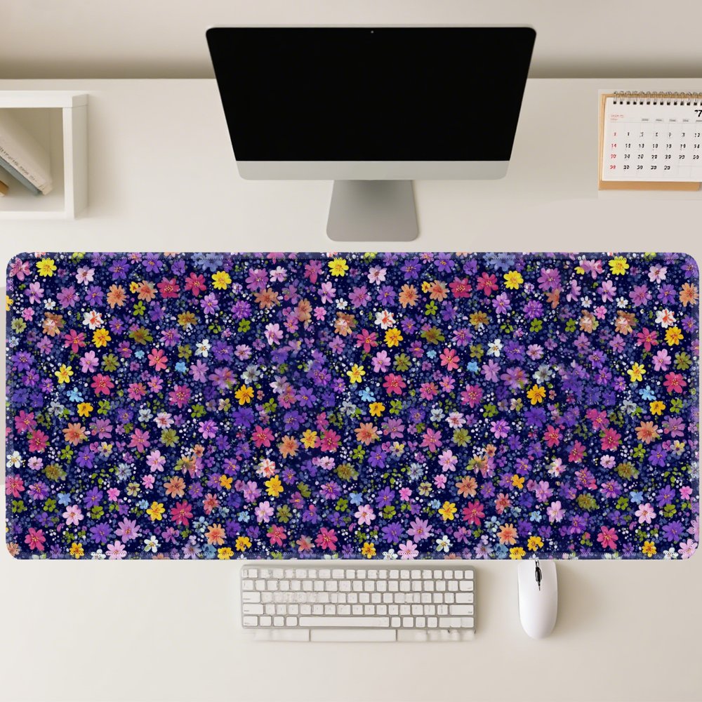 Floral Pattern Desk Mat Large  - Desk Setup Dark recension och pris