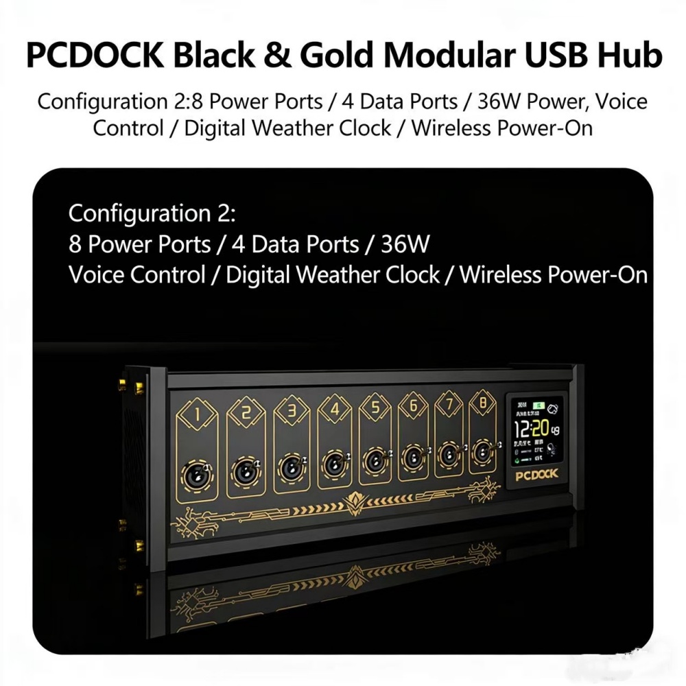 PCDOCK Block USB Desktop Power - Desk Setup Tech recension och pris