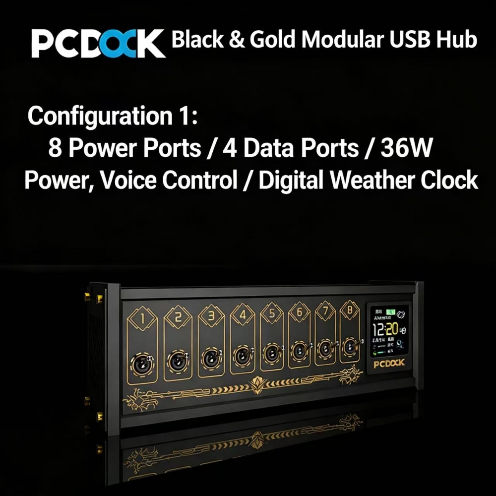 PCDOCK Block USB Desktop Power - Desk Setup Tech recension och pris