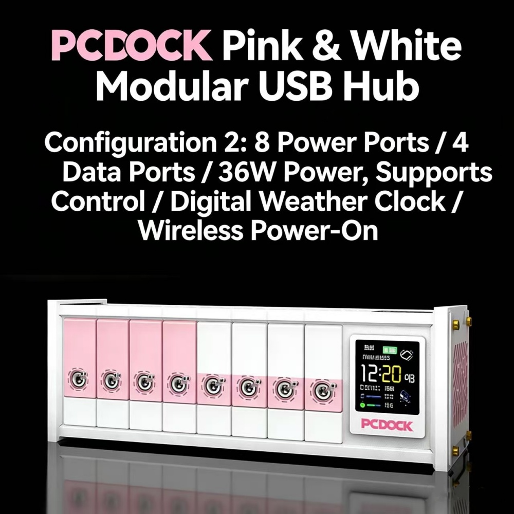 PCDOCK Block USB Desktop Power - Desk Setup Tech recension och pris