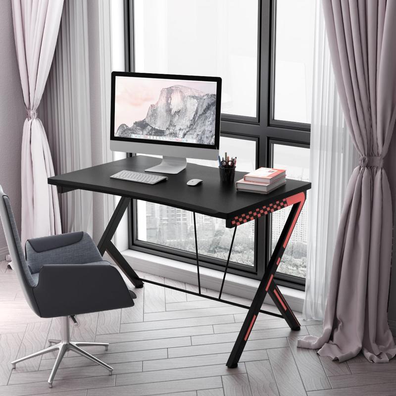 Modern Ergonomic Computer Desk - Desk Setup Small recension och pris