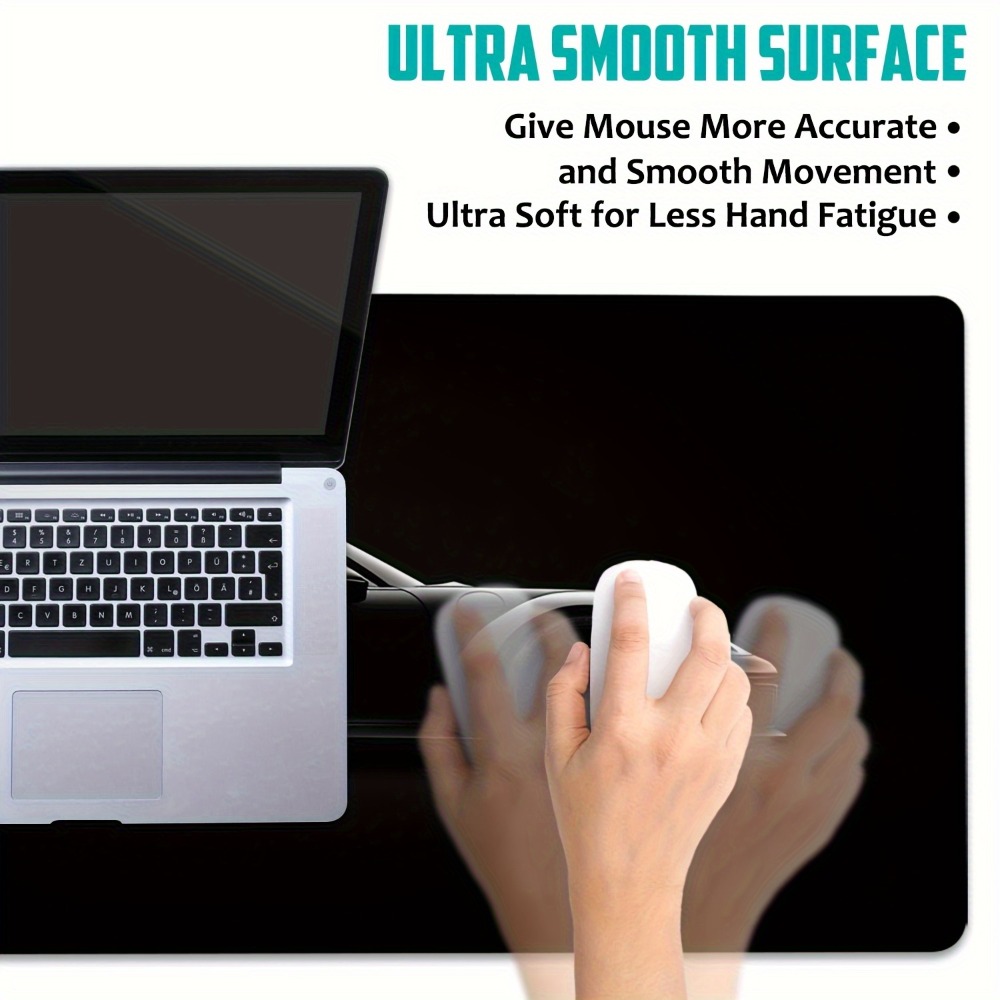 Sanded Black Gaming Mouse Pad  - Desk Setup Simple recension och pris