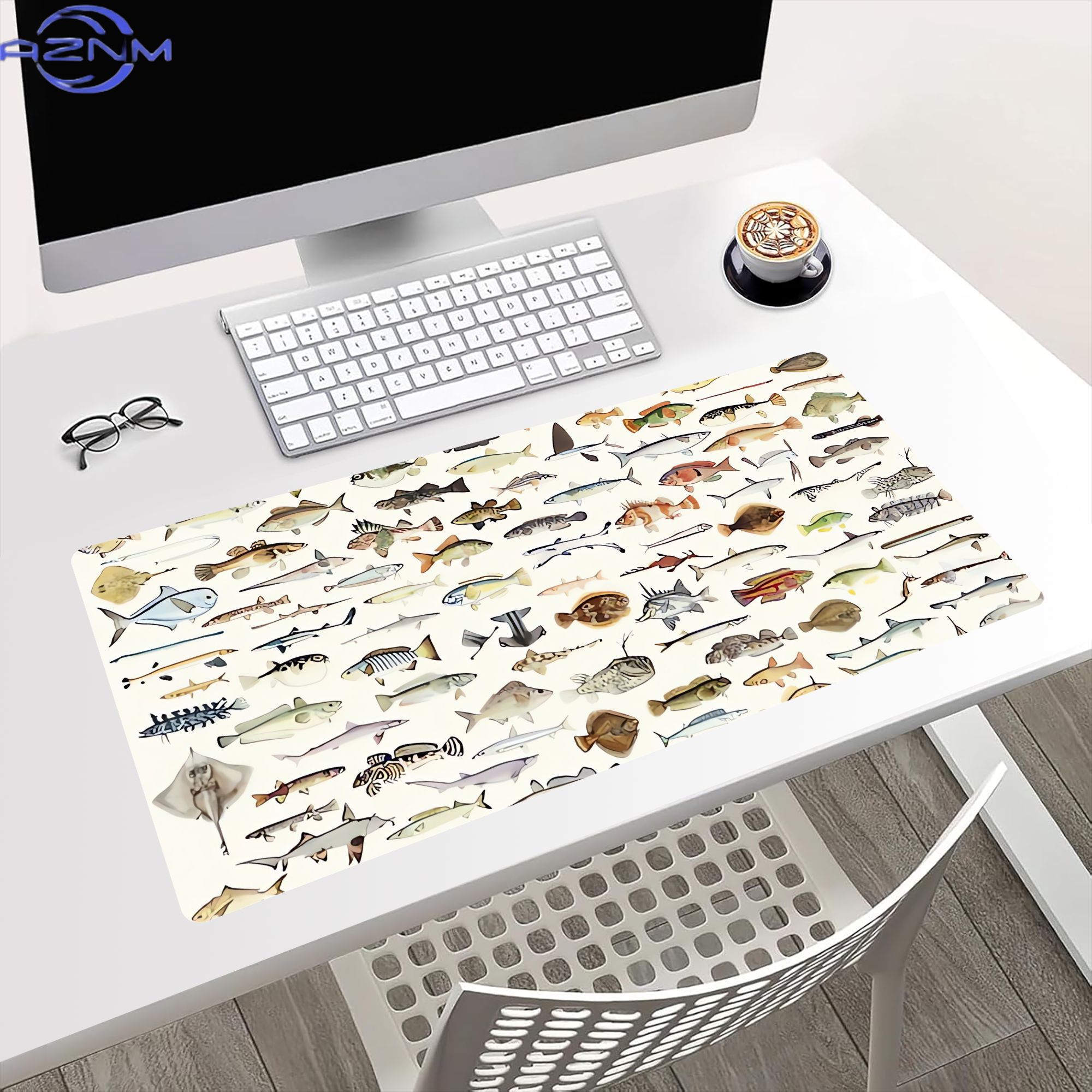 Fish Desk Mat for Mood Lightin - Desk Setup Or Set Up recension och pris