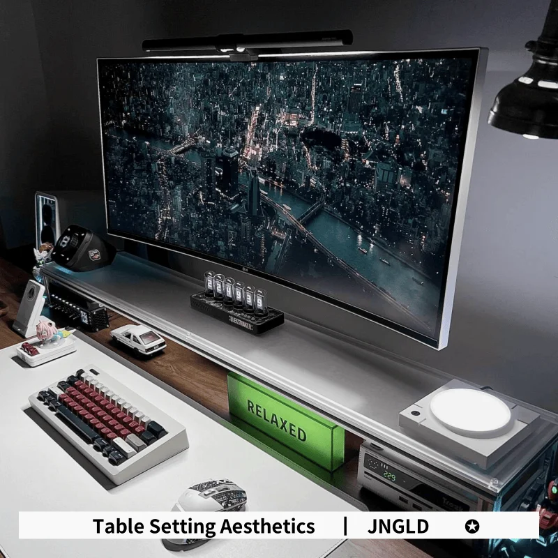 Aluminum Monitor Stand Acrylic - Desk Setup Living Room recension och pris