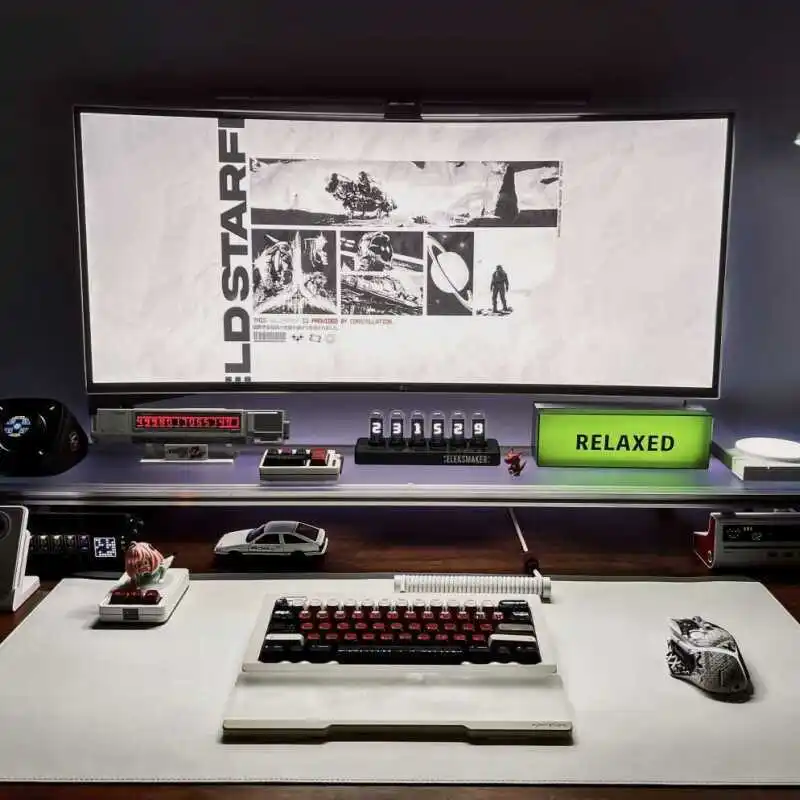 Aluminum Monitor Stand Acrylic - Desk Setup Living Room recension och pris