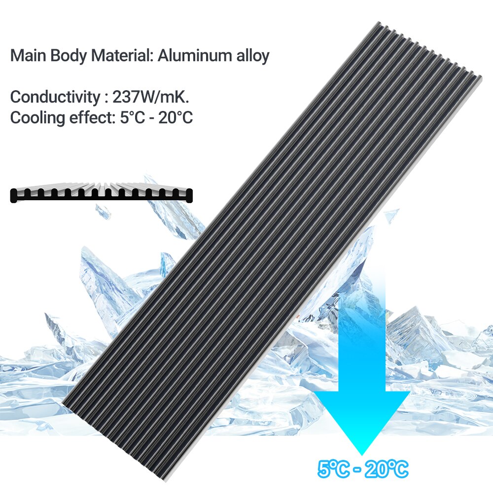 JEYI M.2 SSD Heatsink, Aluminu - Desk Setup Ps5 recension och pris