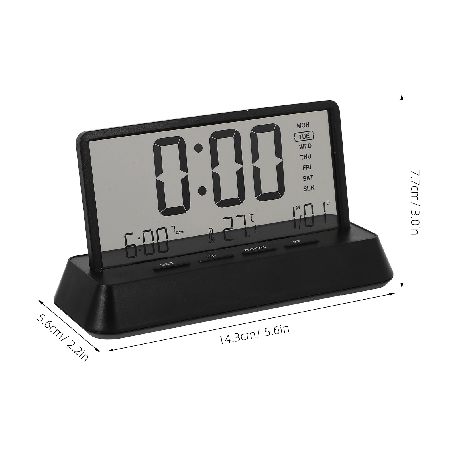 Digital Alarm Clock Small Comp - Desk Setup In Office recension och pris