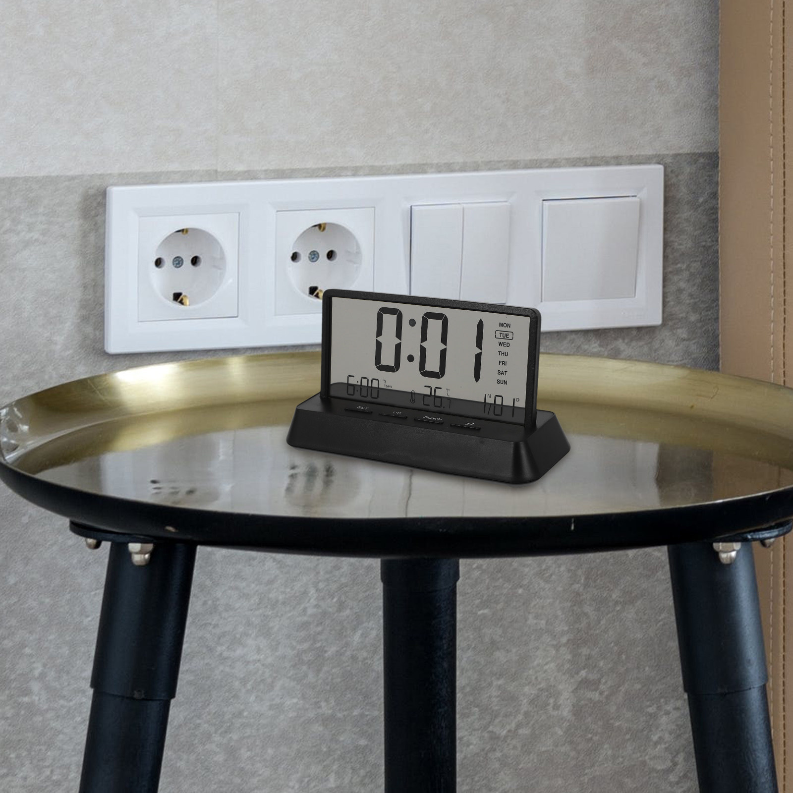 Digital Alarm Clock Small Comp - Desk Setup In Office recension och pris