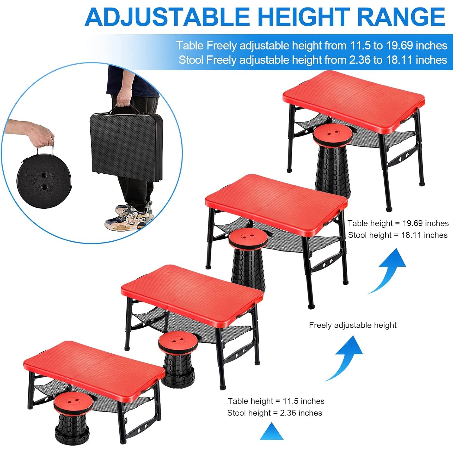 Retractable Folding Table & St - Desk Setup Ideas recension och pris
